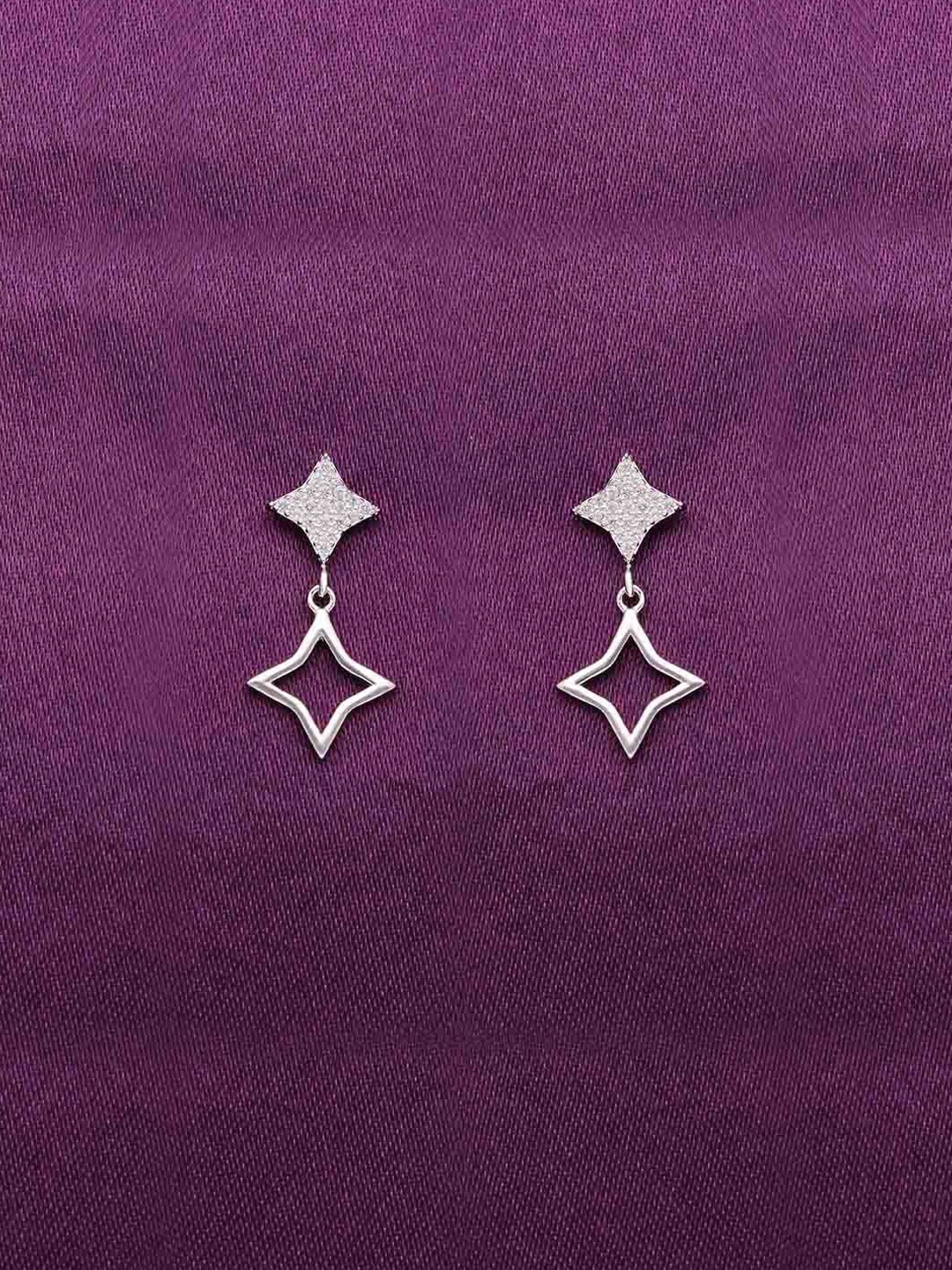 

KAI JEWEL Contemporary Drop Earrings, Silver