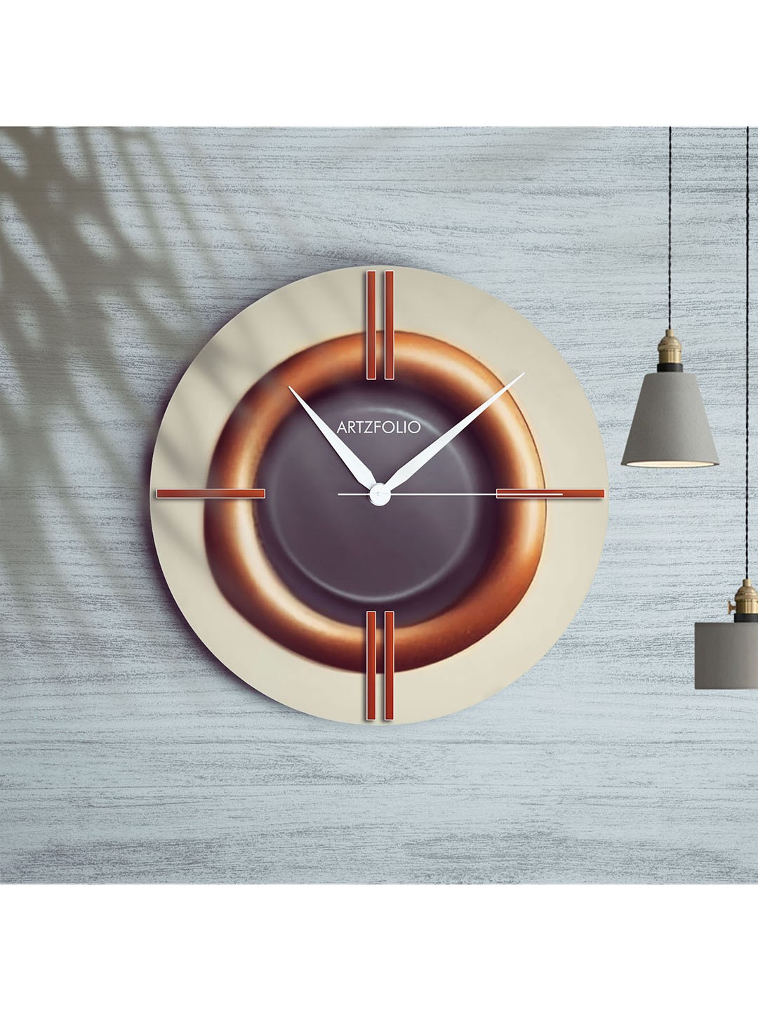 

ArtzFolio Multicoloured Printed Contemporary Wall Clock, Multi