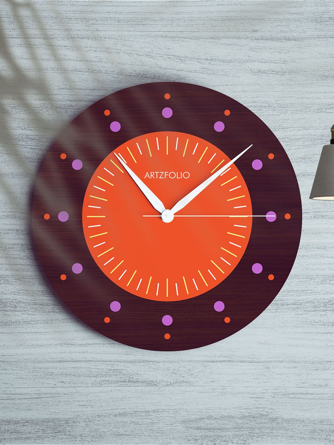 

ArtzFolio Multicoloured Printed Contemporary Wall Clock, Multi