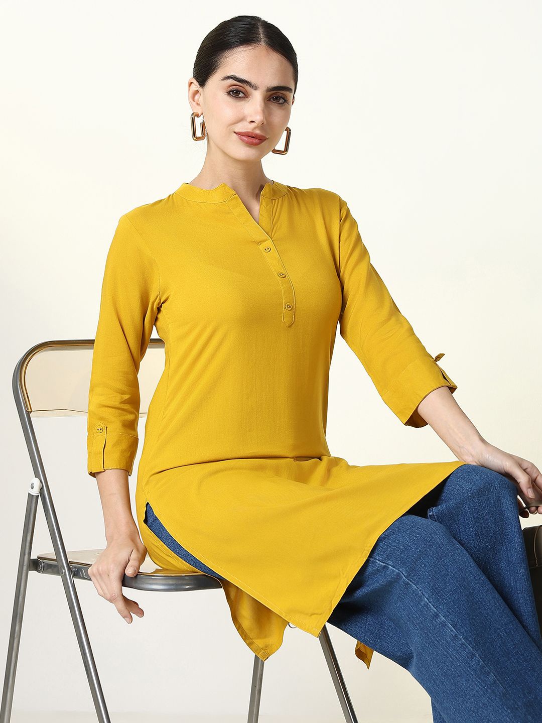

SHOWOFF Kurti, Yellow