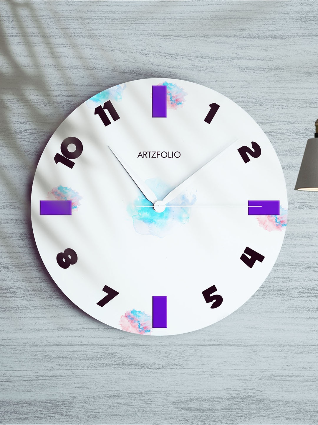 

ArtzFolio Multicoloured Printed Contemporary Wall Clock, Multi