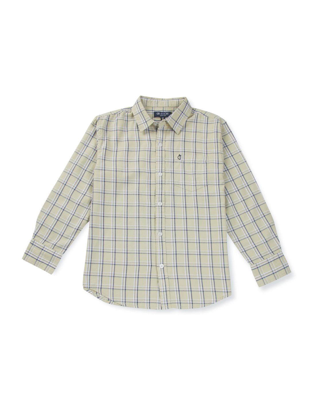 

Gini and Jony Boys Standard Opaque Checked Casual Shirt, Yellow