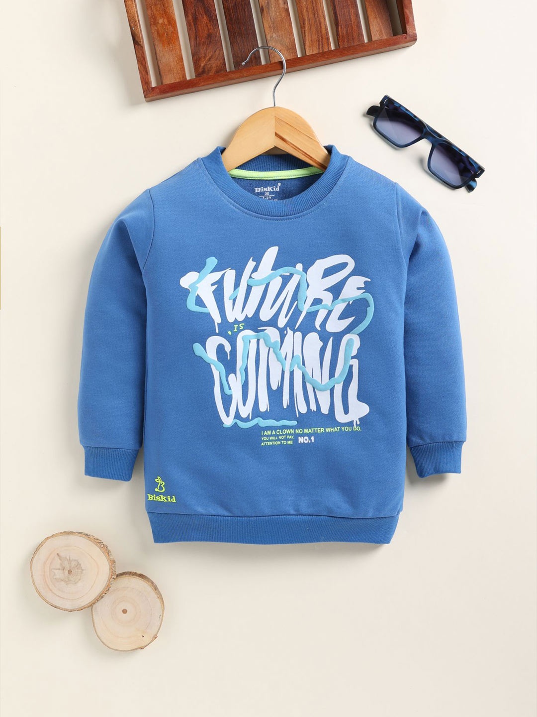 

Annie Boys Printed Sweatshirt, Blue