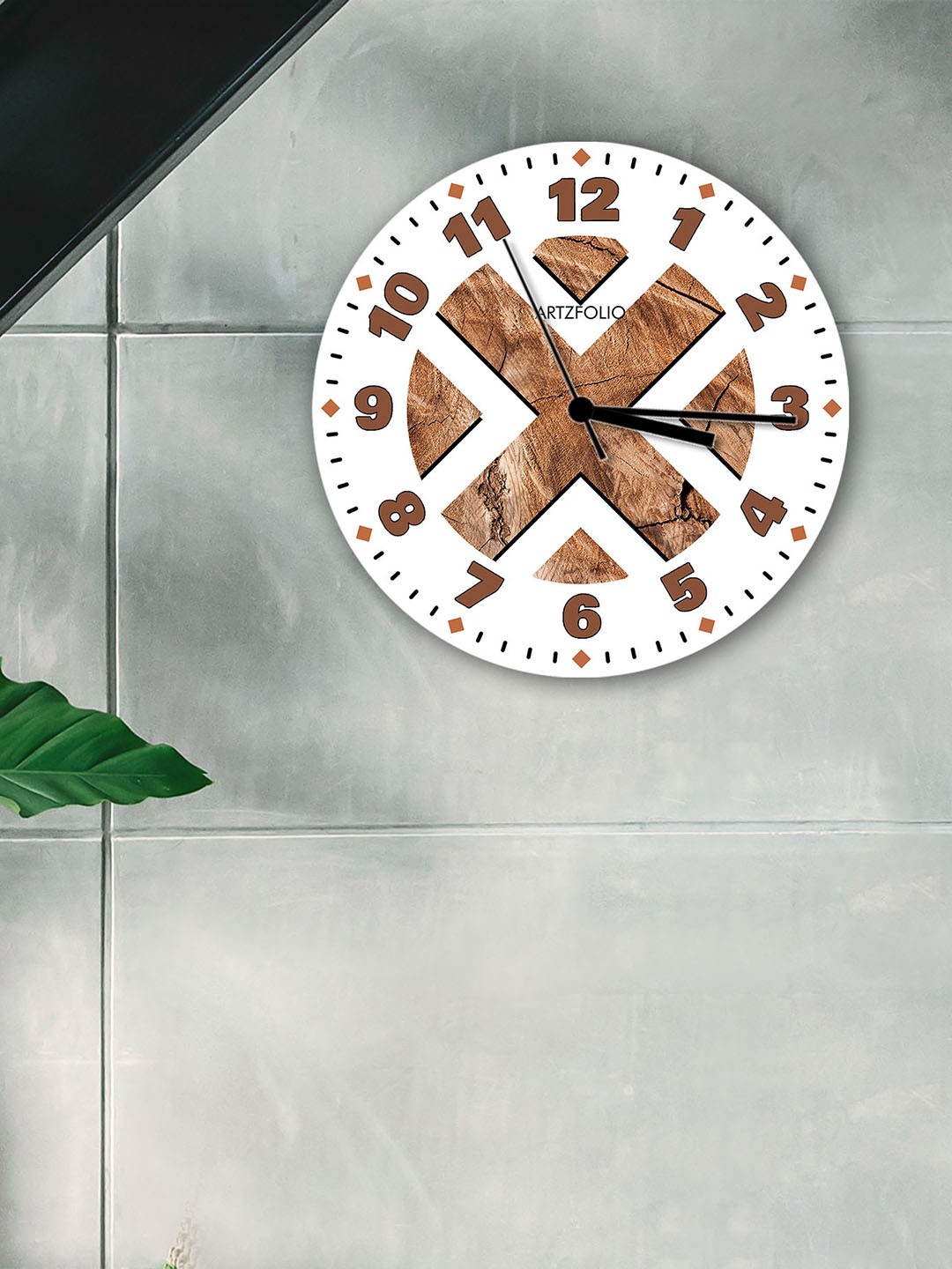 

ArtzFolio Multicoloured Printed Contemporary Wall Clock, Multi