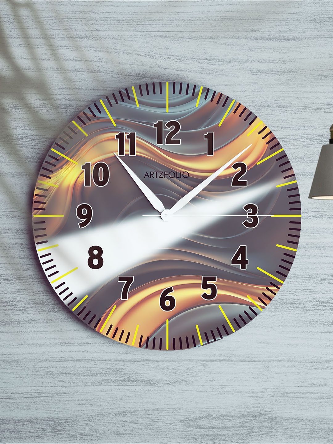 

ArtzFolio Multicoloured Printed Contemporary Wall Clock, Multi