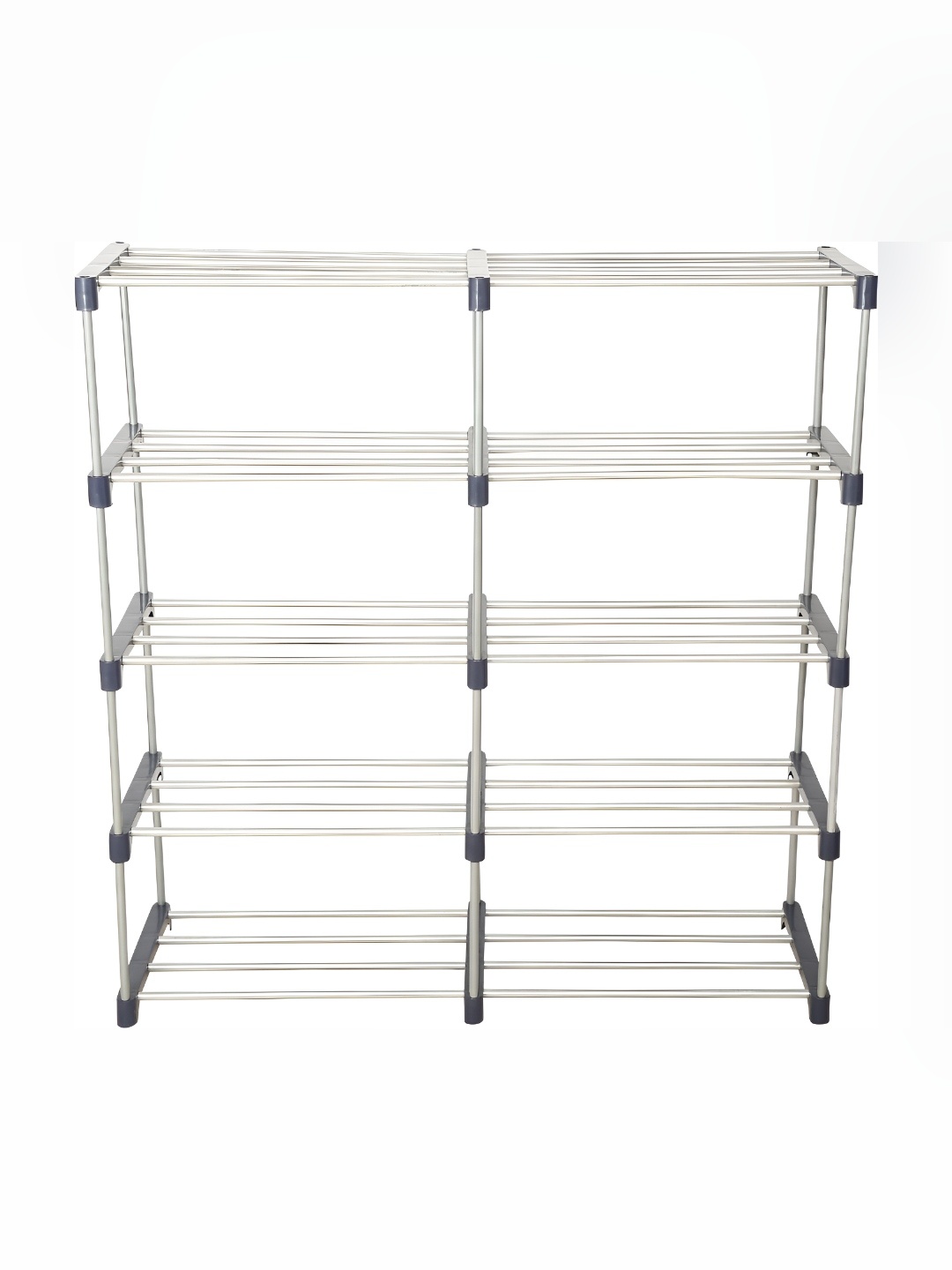 

Decent Hut Navy Blue 10 Shelves Foldable Shoe Rack