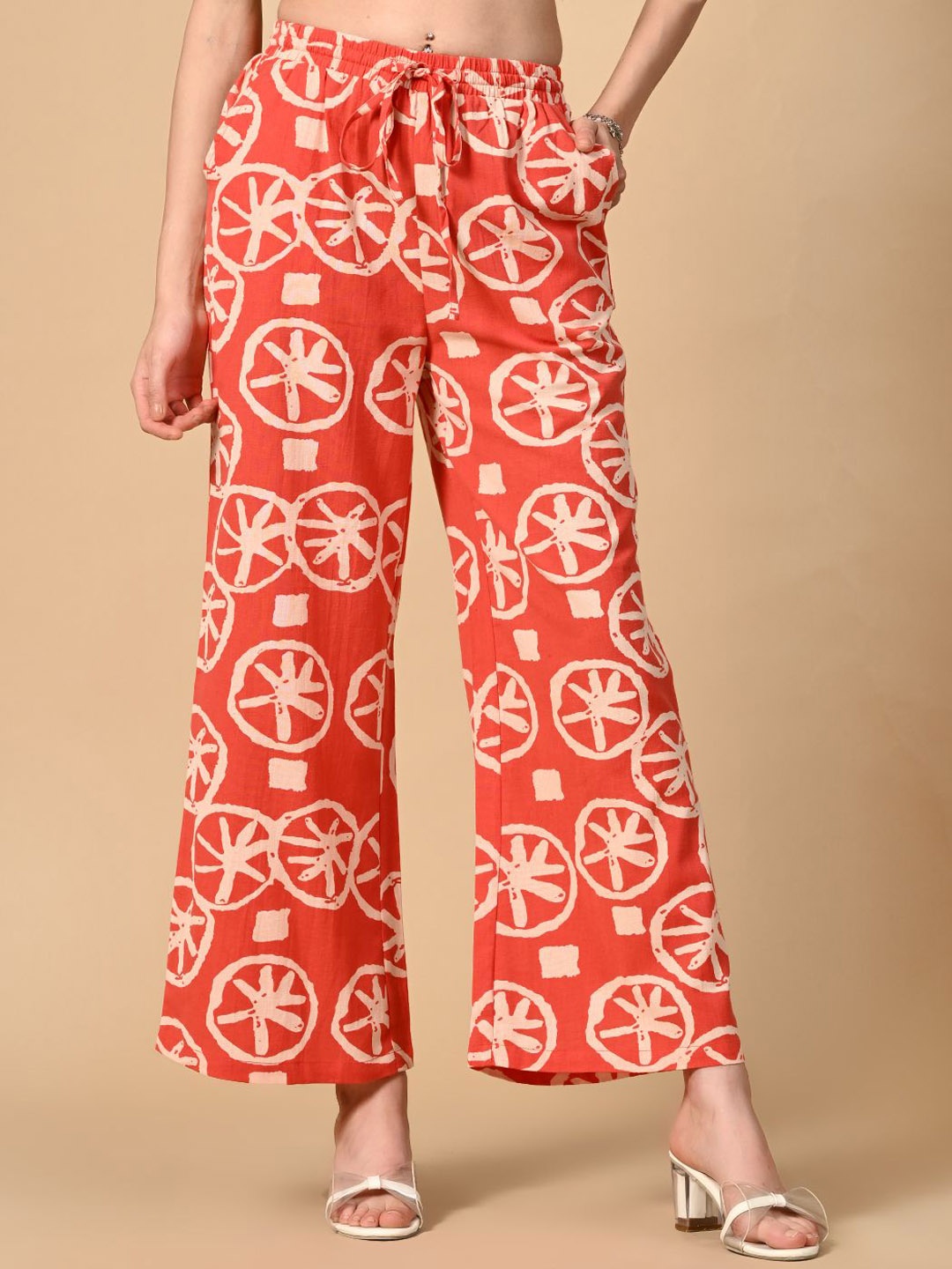 

all about you Women Ethnic Motifs Printed Trousers, Pink