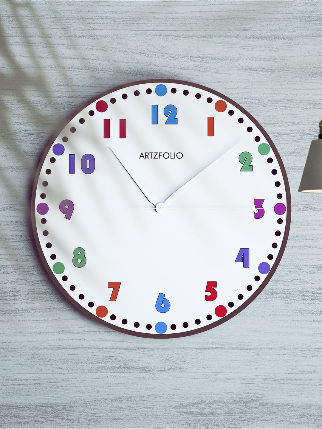 

ArtzFolio Multicoloured Printed Contemporary Wall Clock, Multi