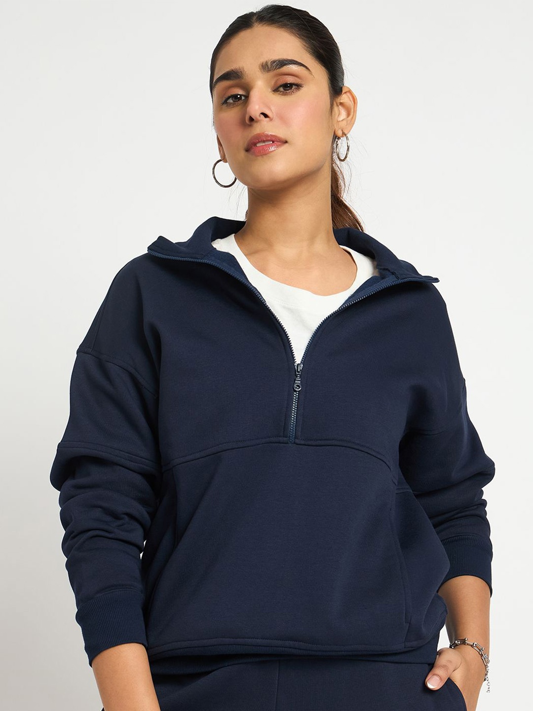 

FEMMELLA Women Sweatshirt, Navy blue