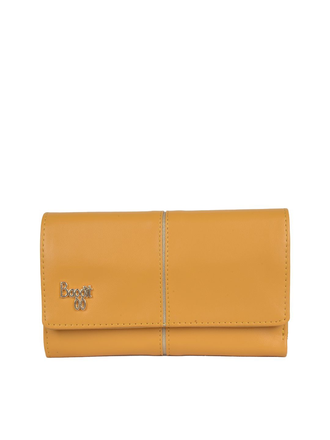 

Baggit Women PU Three Fold Wallet, Yellow