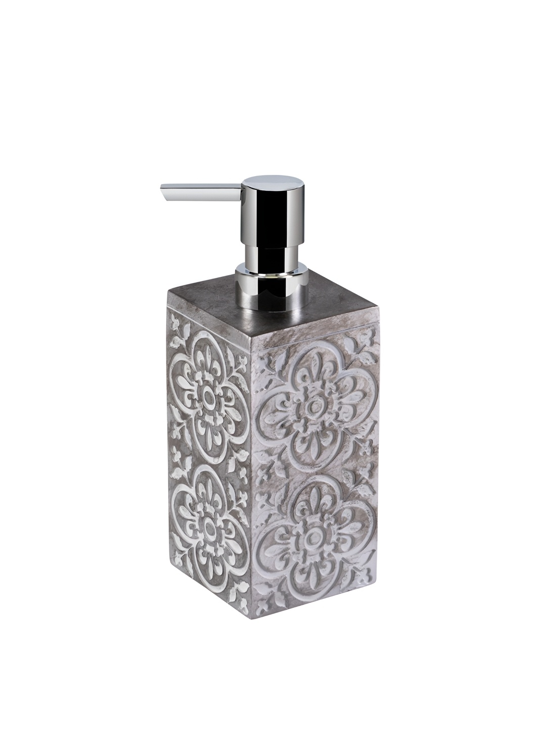 

Freelance Grey Floral Polyresin Soap Dispenser