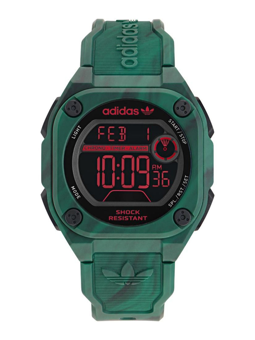 

ADIDAS Originals Unisex Brass Dial & Straps Digital Watch AOST23573, Black