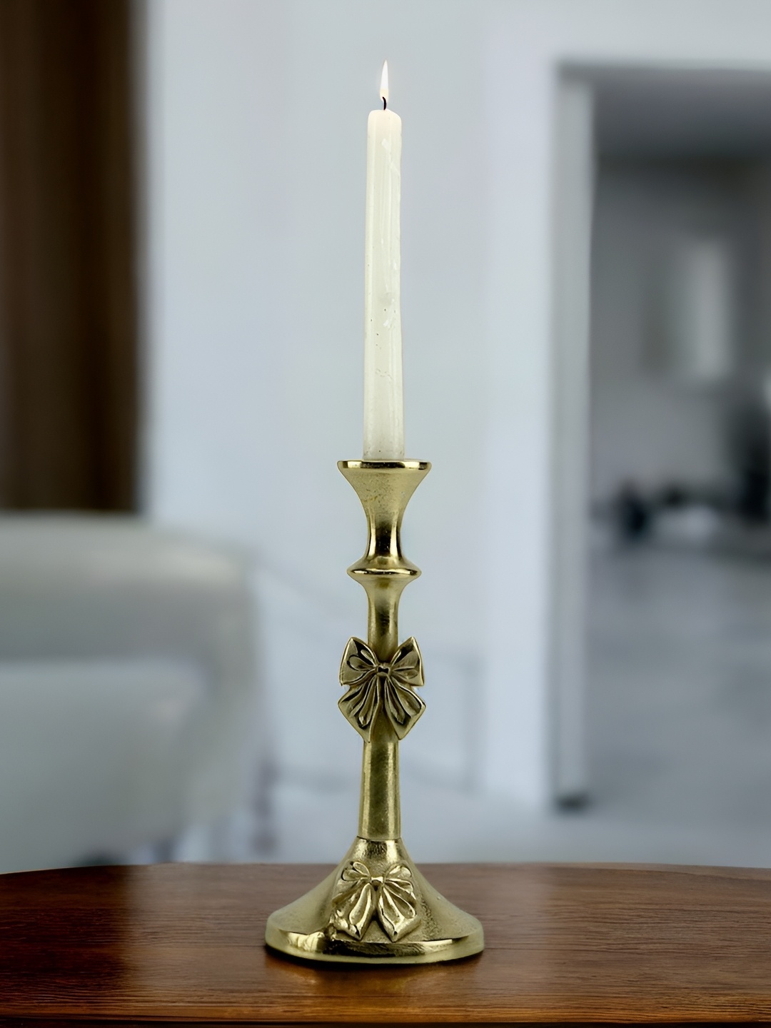 

Hind Decor Gold-Toned Candle Holder