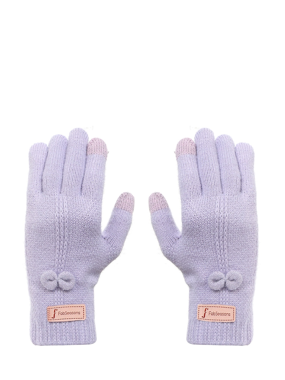 

FabSeasons Women Acrylic Winter Gloves, Purple