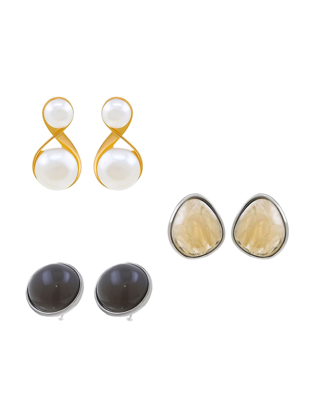 

Saizen Contemporary Drop Earrings, Silver