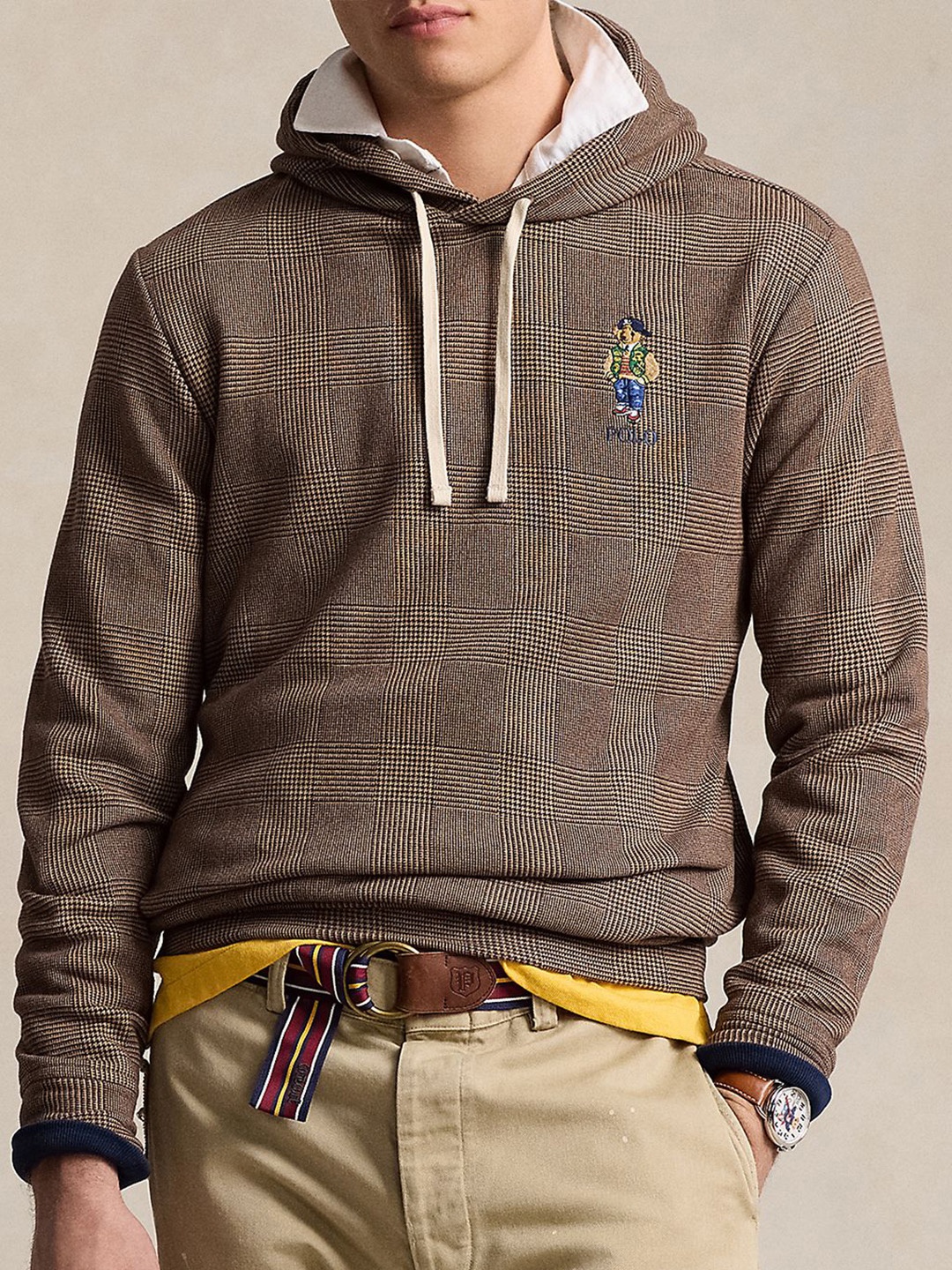 

Polo Ralph Lauren Polo Bear Sueded Hoodie, Grey