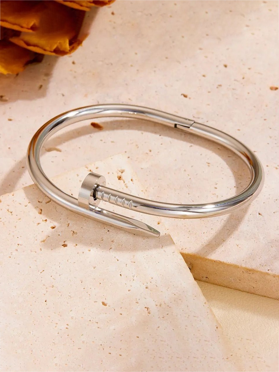 

MEENAZ Women Silver-Plated Kada Bracelet