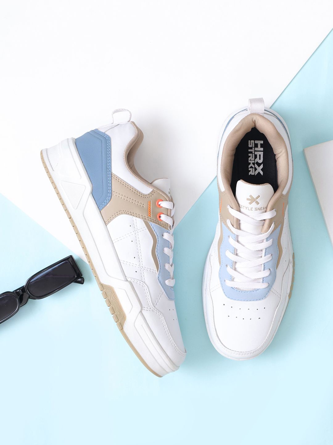 

HRX by Hrithik Roshan Men Colourblocked Sneakers, White