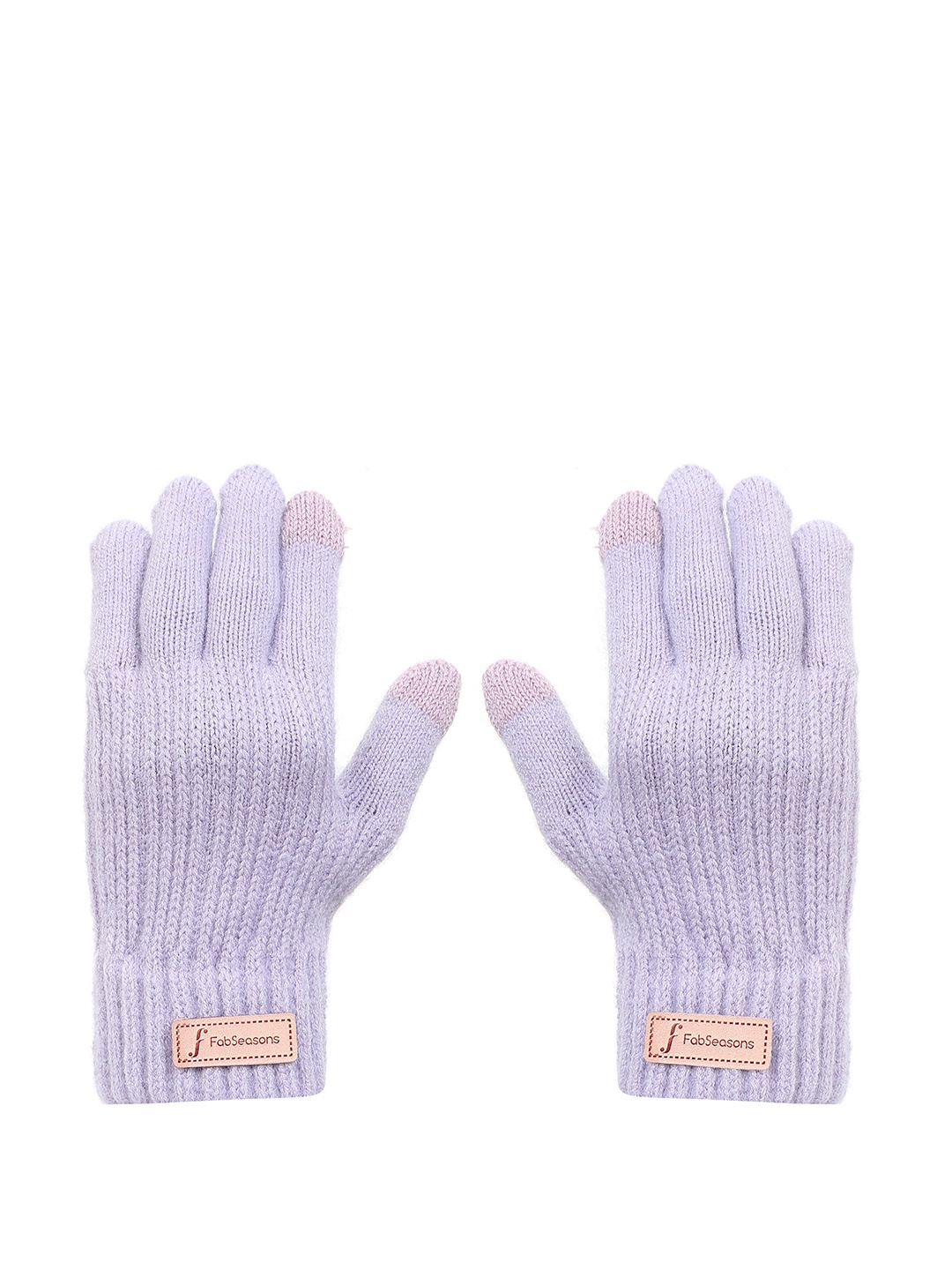 

FabSeasons Kids Acrylic Winter Gloves, Lavender