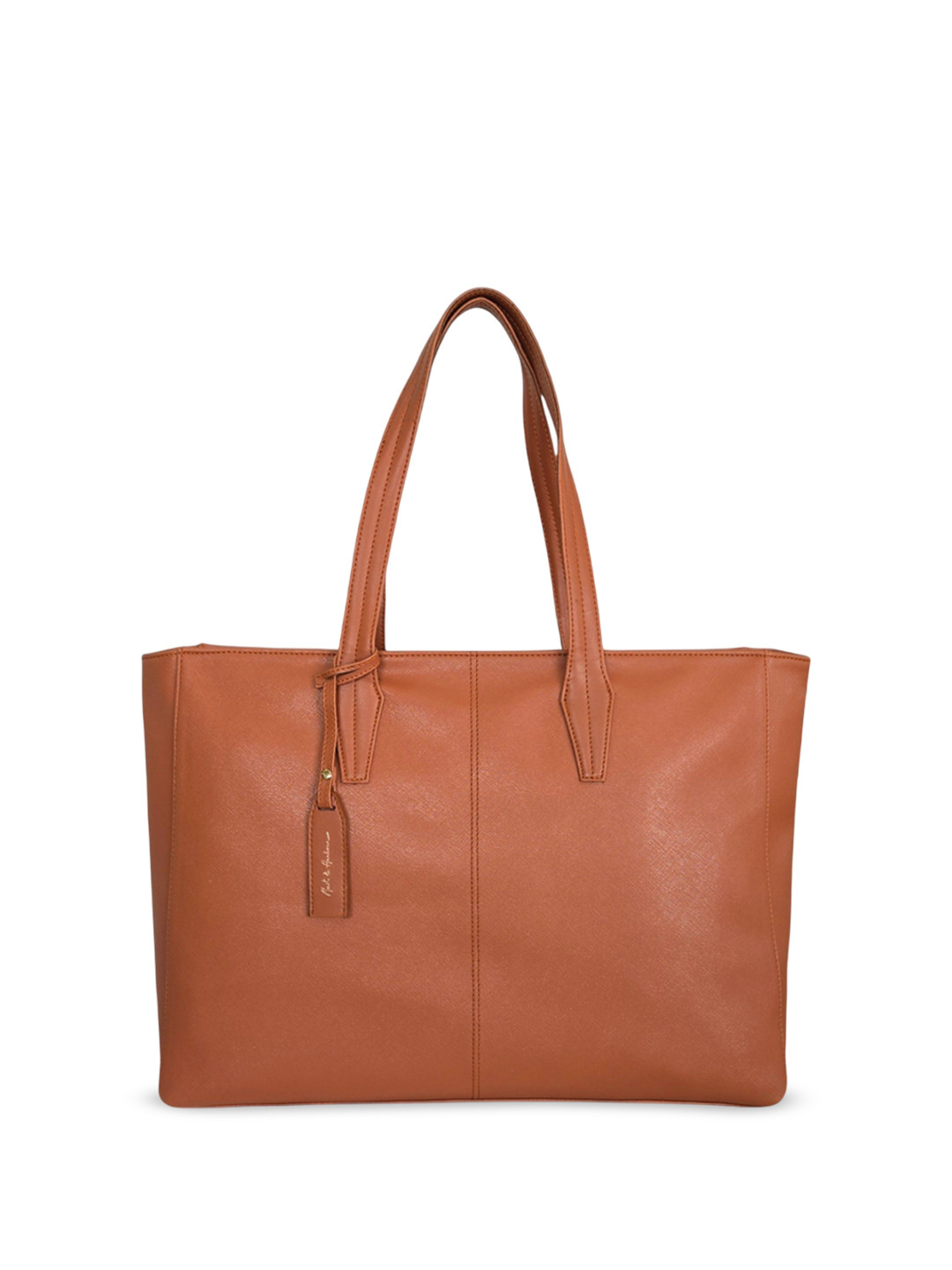 

Mast & Harbour PU Structured Shoulder Bag with Tasselled, Tan