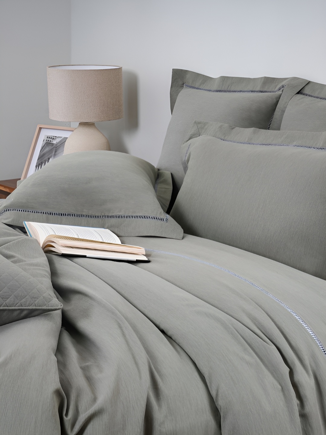 

MASPAR Green Pure Cotton Single Duvet Cover With Pillow Case