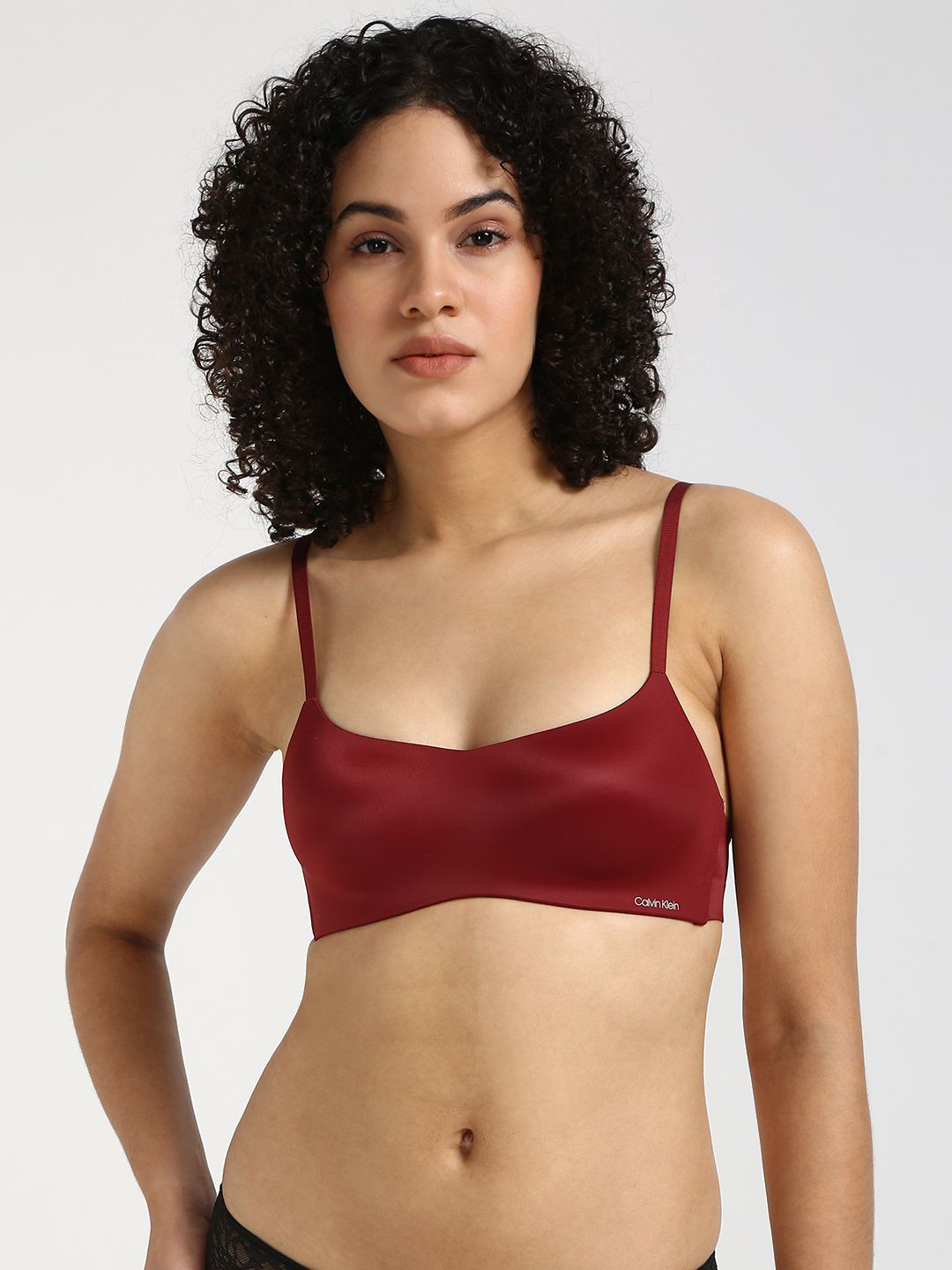 

Calvin Klein Underwear Medium Coverage Lightly Padded Bralette Bra, Red