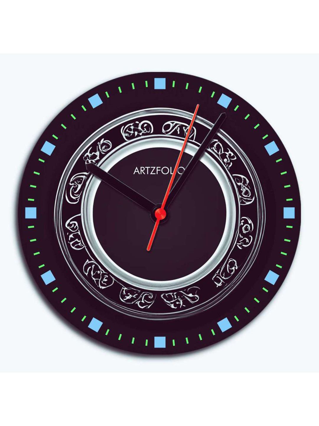 

ArtzFolio Multicoloured Printed Contemporary Wall Clock, Multi