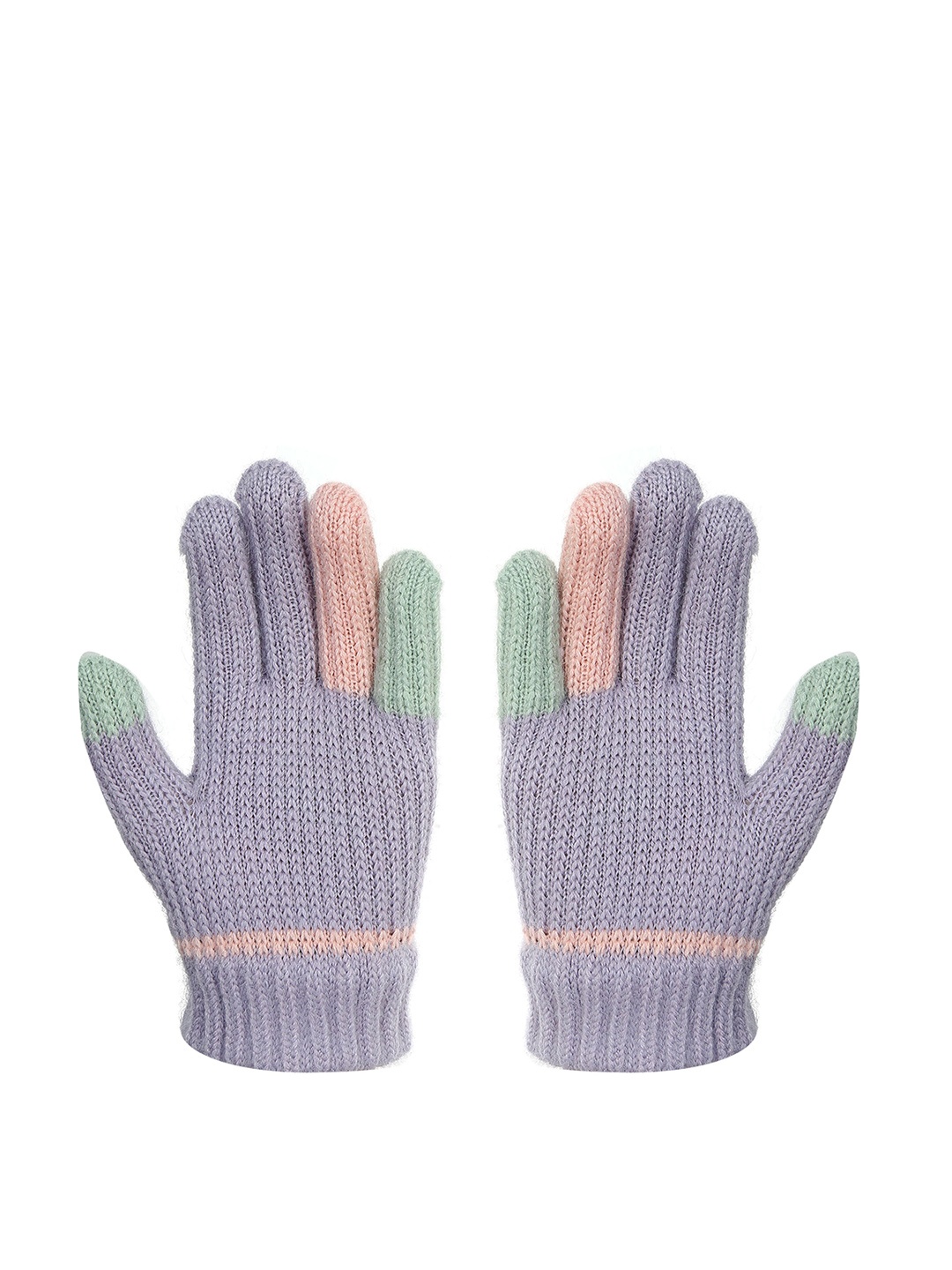 

FabSeasons Kids Acrylic Winter Gloves, Purple