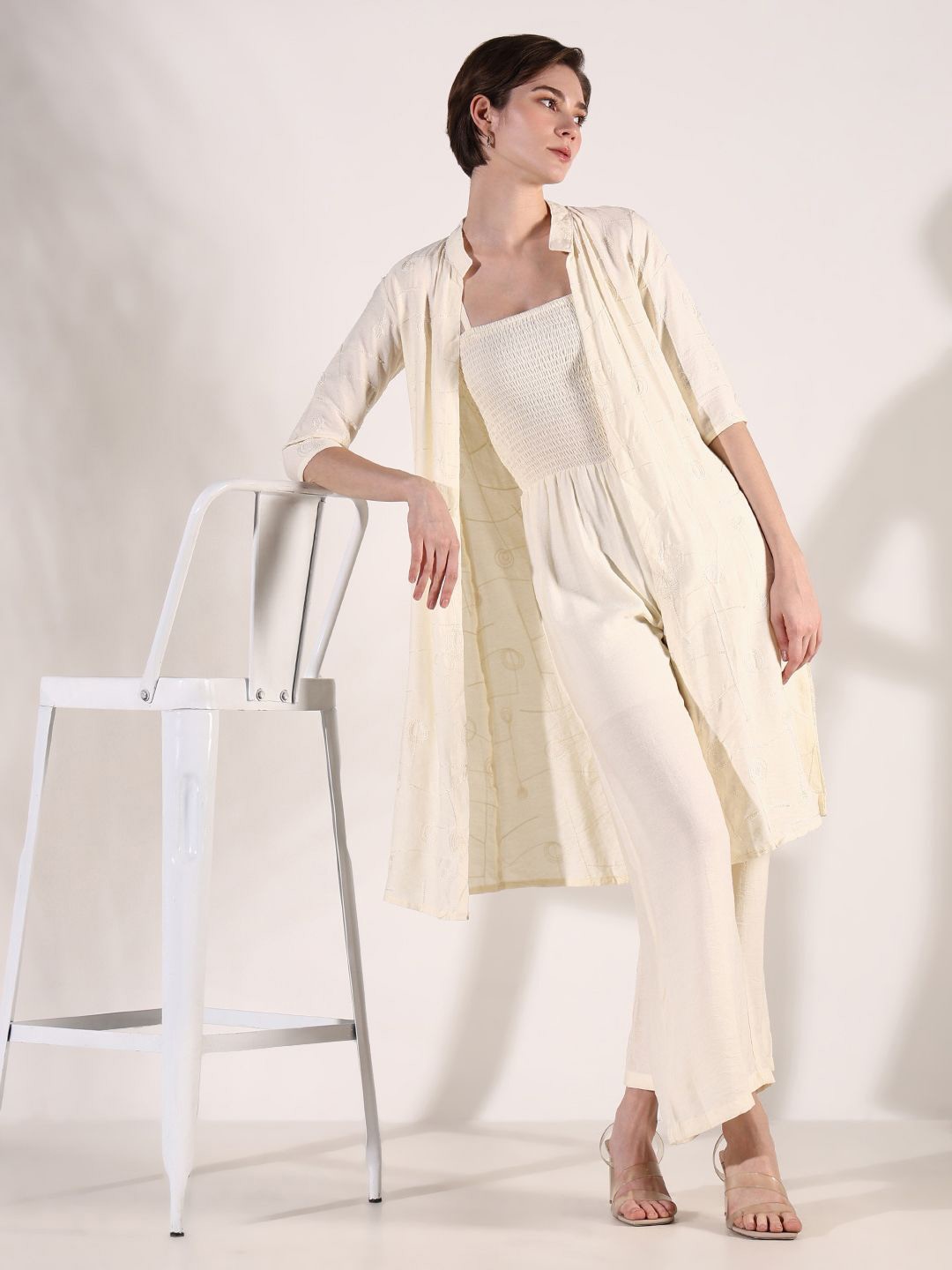 

SHOWOFF Basic Jumpsuit, Cream