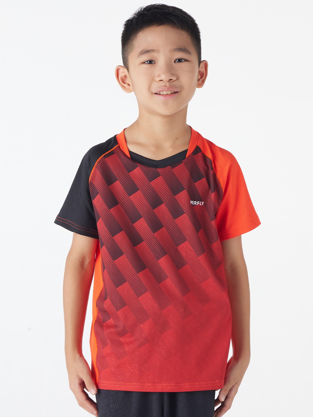 

PERFLY By Decathlon Boys Tshirts, Red