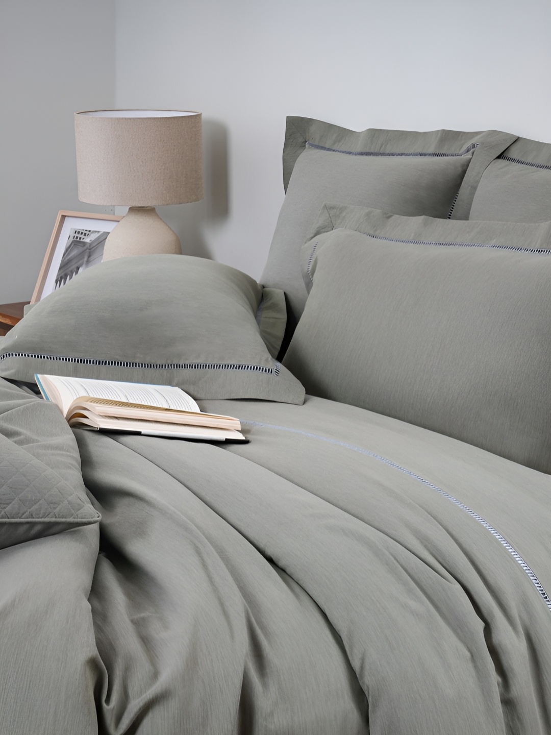 

MASPAR Green King Duvet Cover With Pillow Case