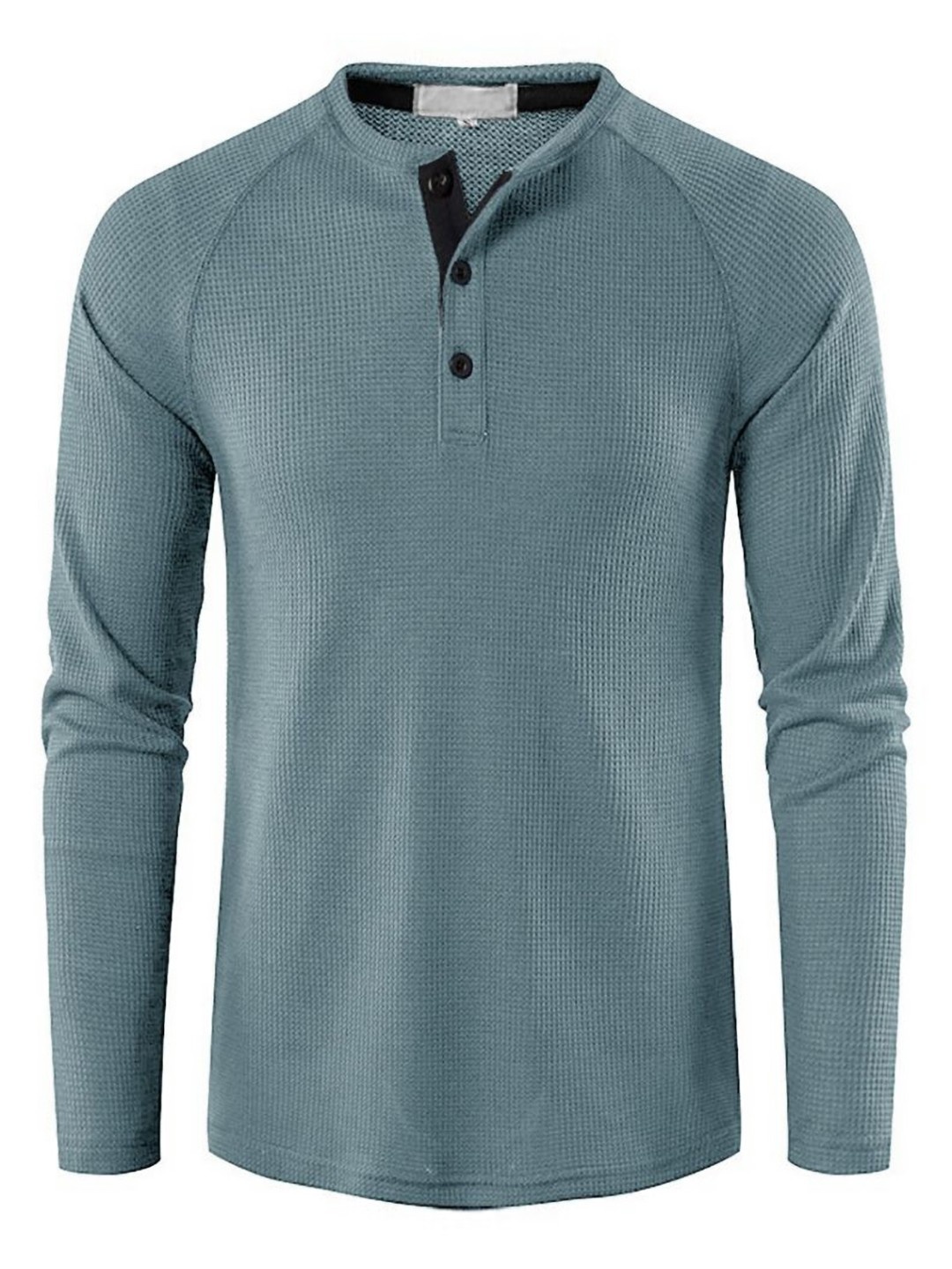 

StyleCast x Revolte Men Mandarin Collar T-shirt, Blue