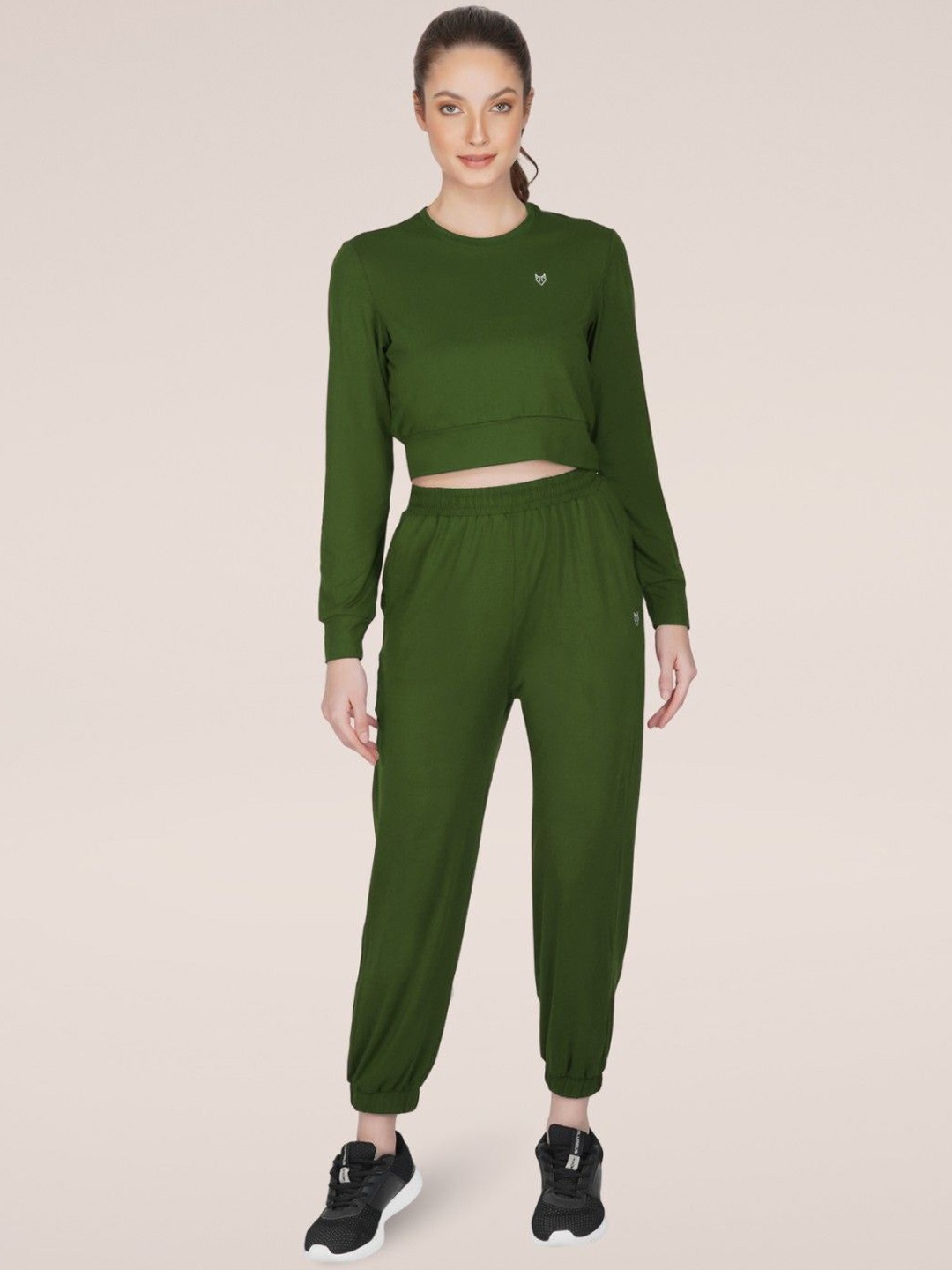 

Body Mechanics Round Neck Sweatshirt with Joggers, Olive