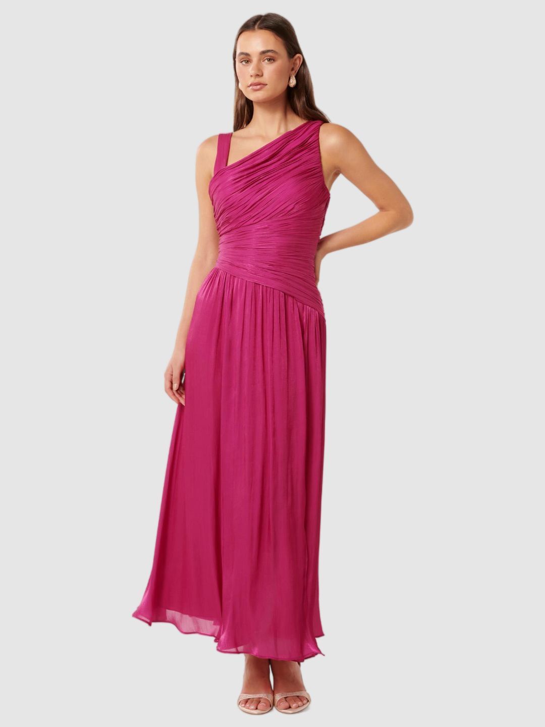 

Forever New Fit & Flare Maxi Dress, Pink
