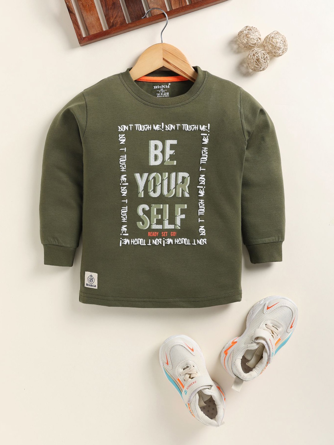 

Annie Boys Printed Sweatshirt, Olive