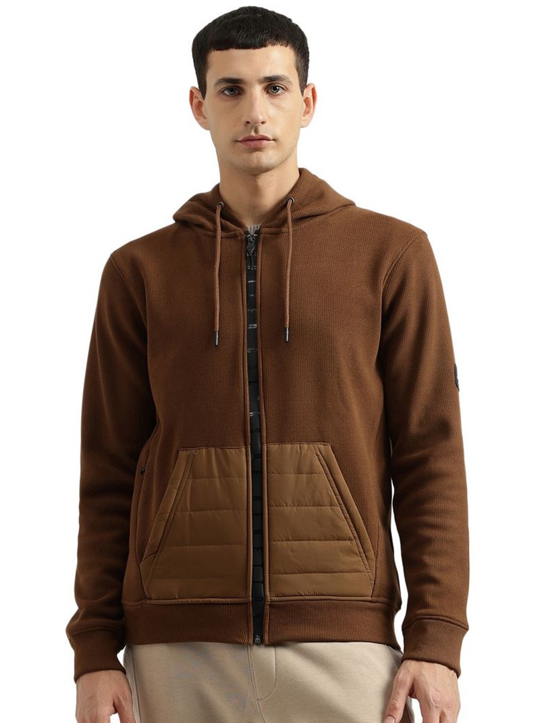 

United Colors of Benetton Men Printed Sweatshirt, Brown