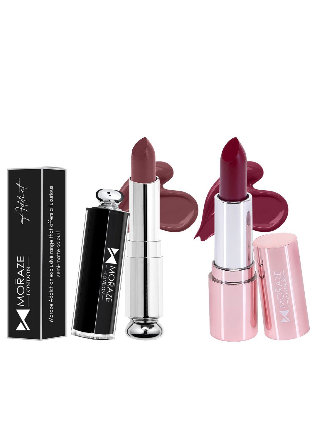 

Moraze London Set Of 2 Creamy Matte Lipstick - 4.1 g Each - Cappuccino-Priorities Right, Brown