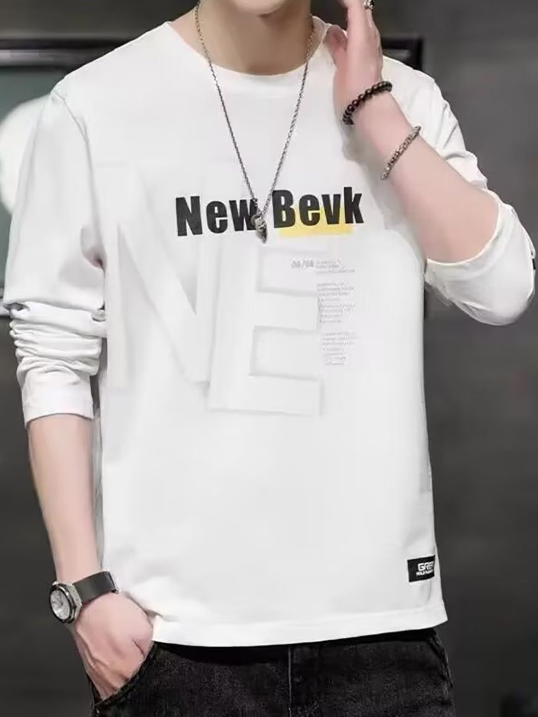 

StyleCast x Revolte Men Typography Printed Round Neck T-shirt, White