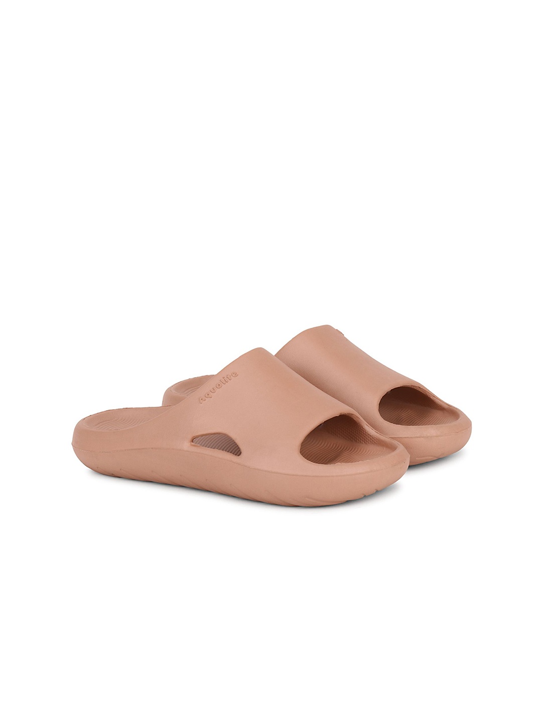 

Aqualite Women Rubber Sliders, Peach