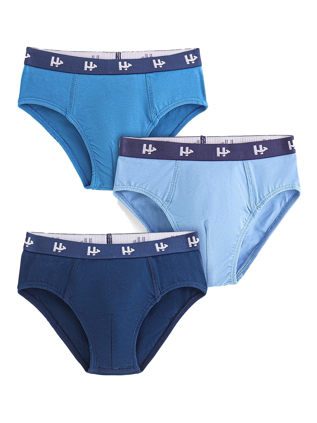 

Honeyhap Boys Pack Of 3 Basic Briefs 17934822, Navy blue