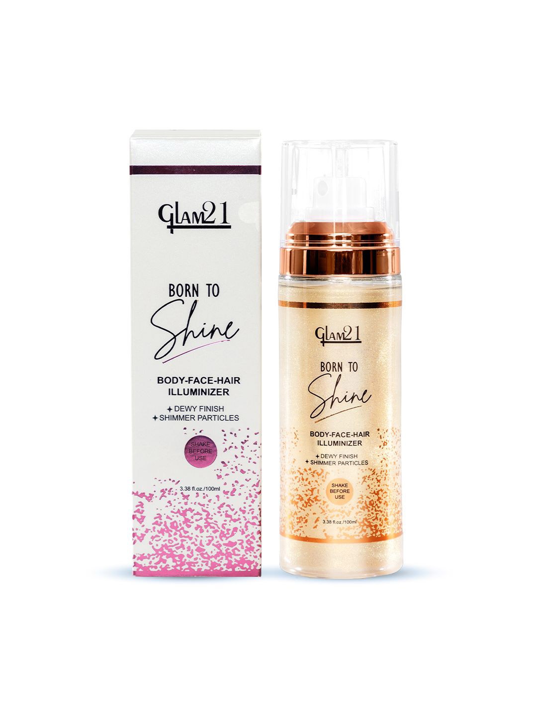 

GLAM21 Born To Shine Shimmer Illuminizer - 100 ml - Golden 02, Gold