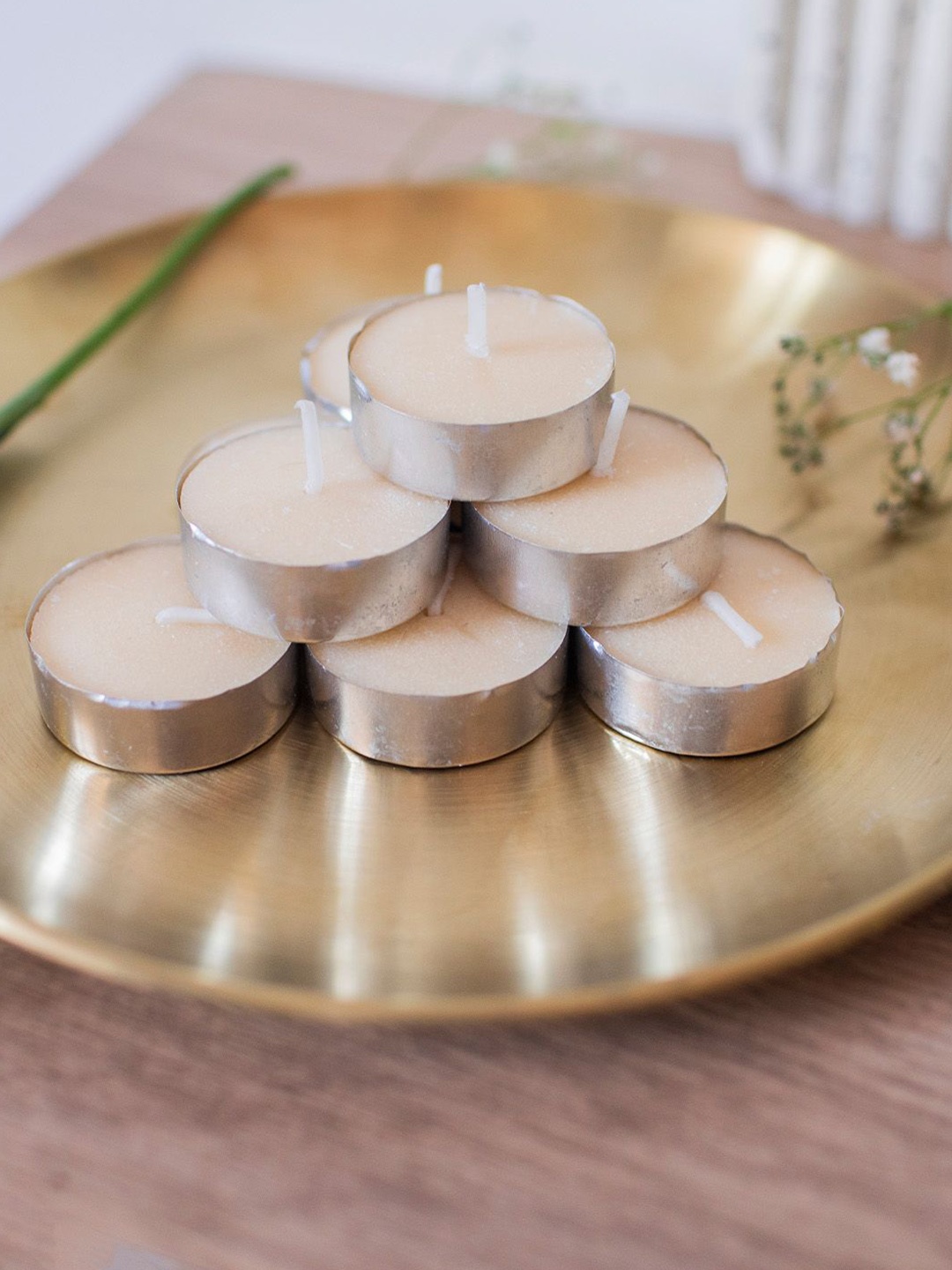 

10club White 50 pieces Tea Light Candle