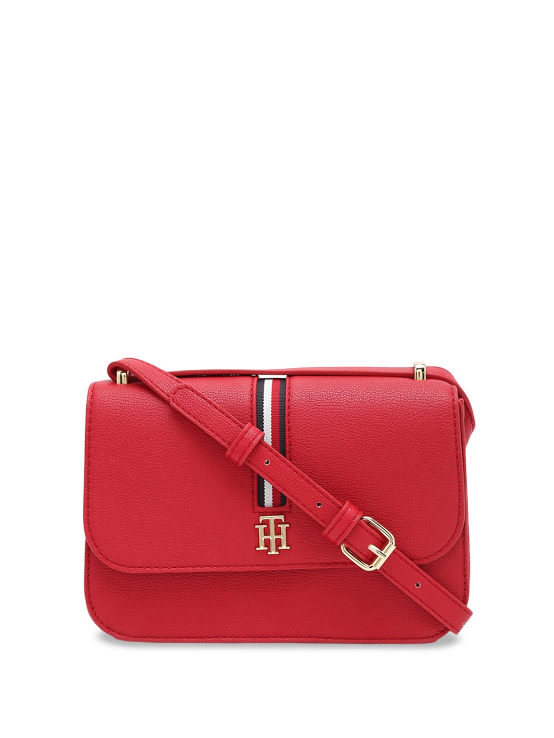 

Tommy Hilfiger PU Structured Sling Bag, Red