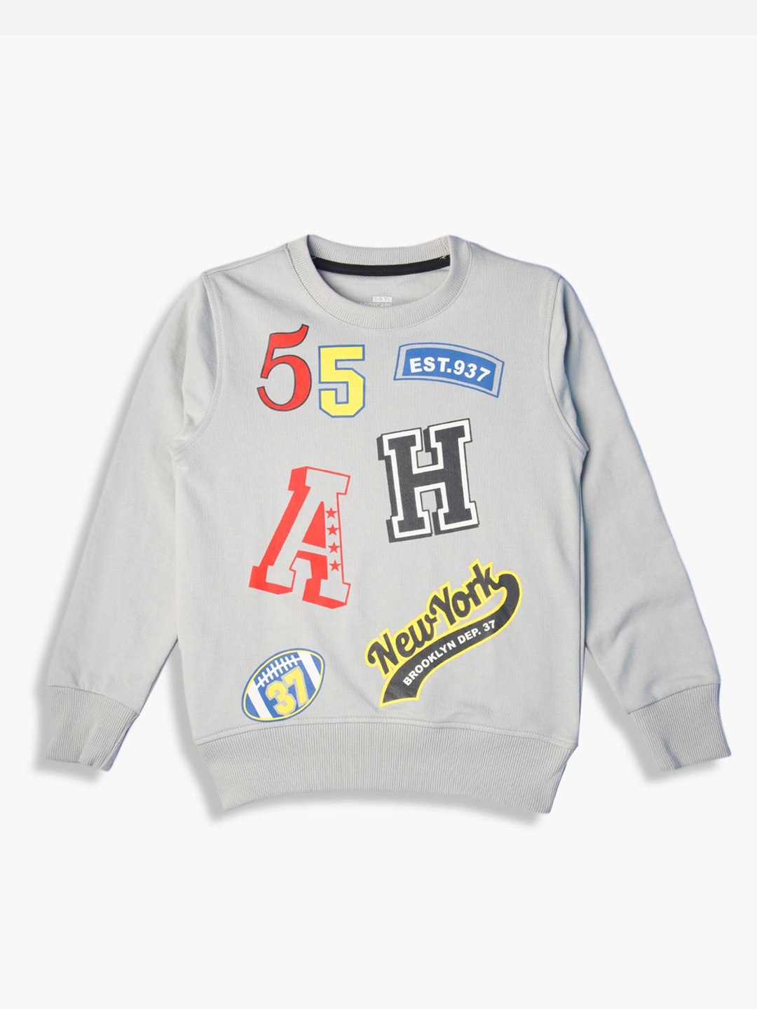 

Bodycare Boys Printed Sweatshirt, Grey
