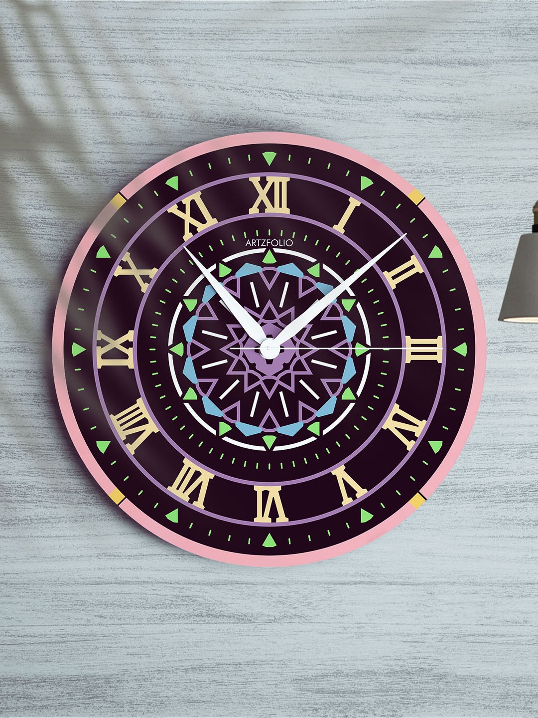 

ArtzFolio Multicoloured Printed Contemporary Wall Clock, Multi