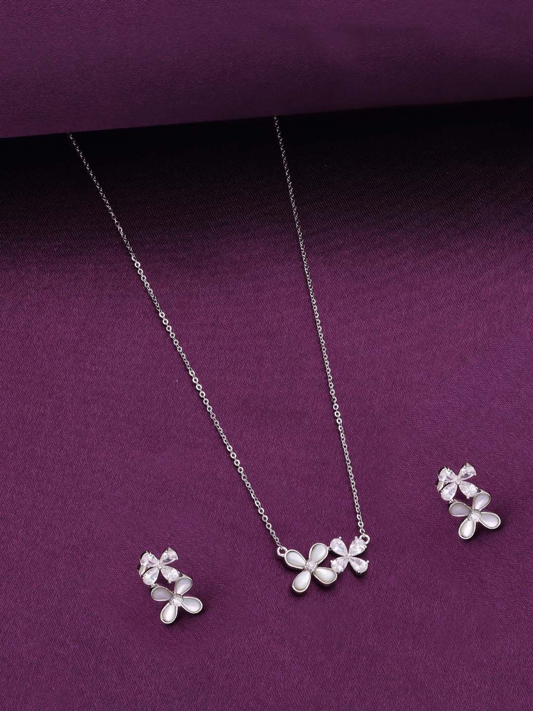 

KAI JEWEL 92.5 Sterling Silver Gold Plated Cubic Zirconia Jewellery Set