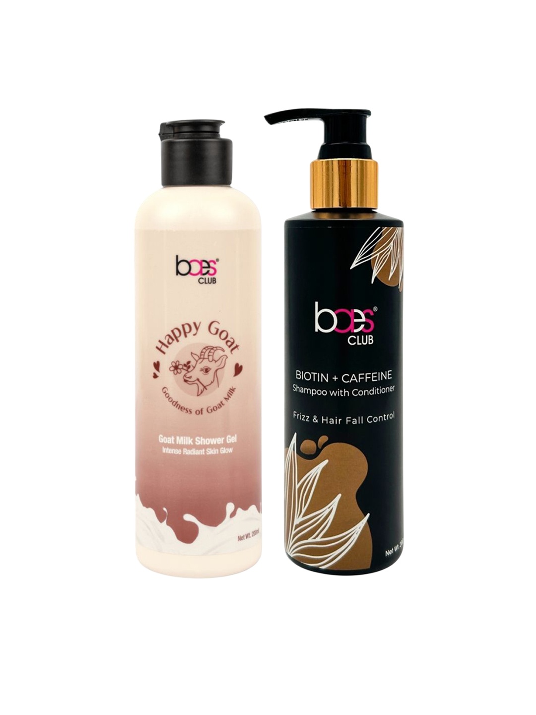 

Baes Club Set Of 2 Shower Gel & Shampoo+ Conditioner - 200 ml Each, White