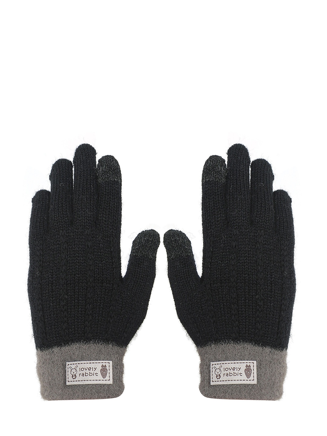 

FabSeasons Kids Winter Gloves, Black