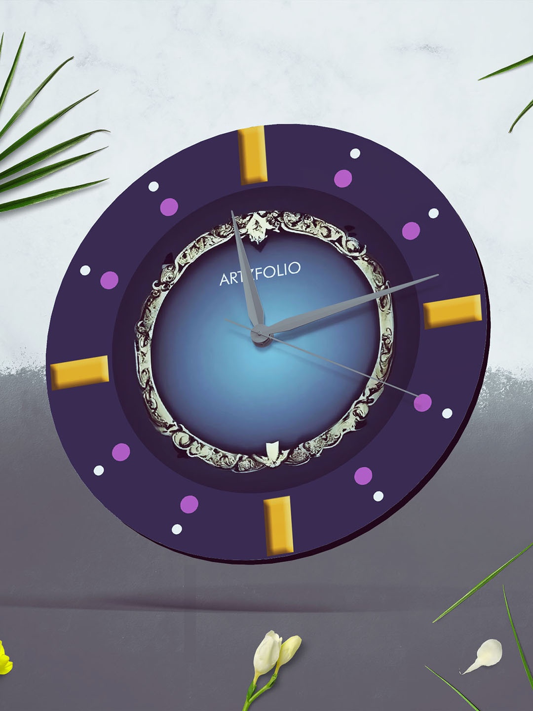 

ArtzFolio Multicoloured Printed Contemporary Wall Clock, Multi