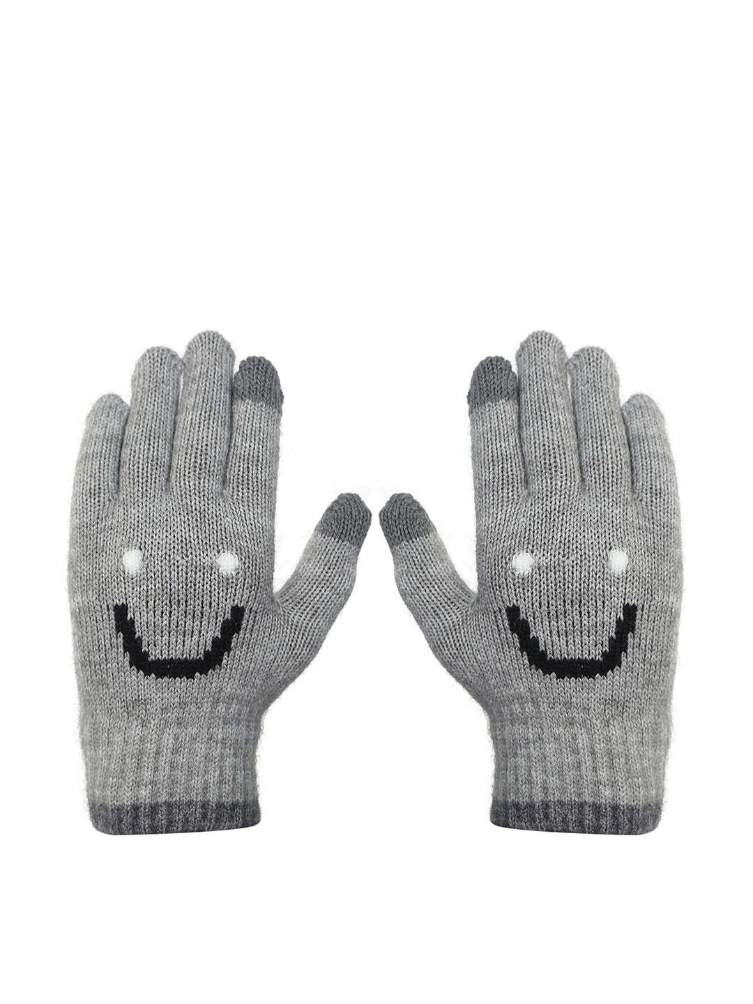 

FabSeasons Kids Acrylic Winter Gloves, Grey
